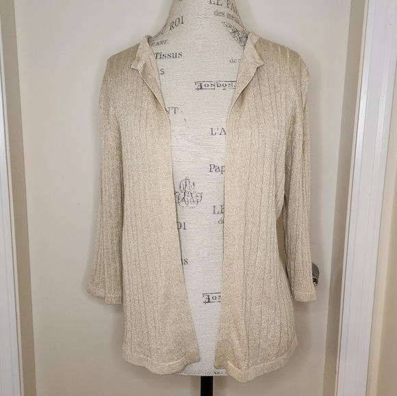 Wasserman gold silk cardigan - Picture 5 of 9